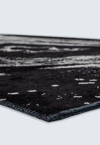Smoke Cream - Black Rug
