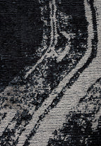 Smoke Cream - Black Rug