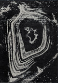 Smoke Cream - Black Rug