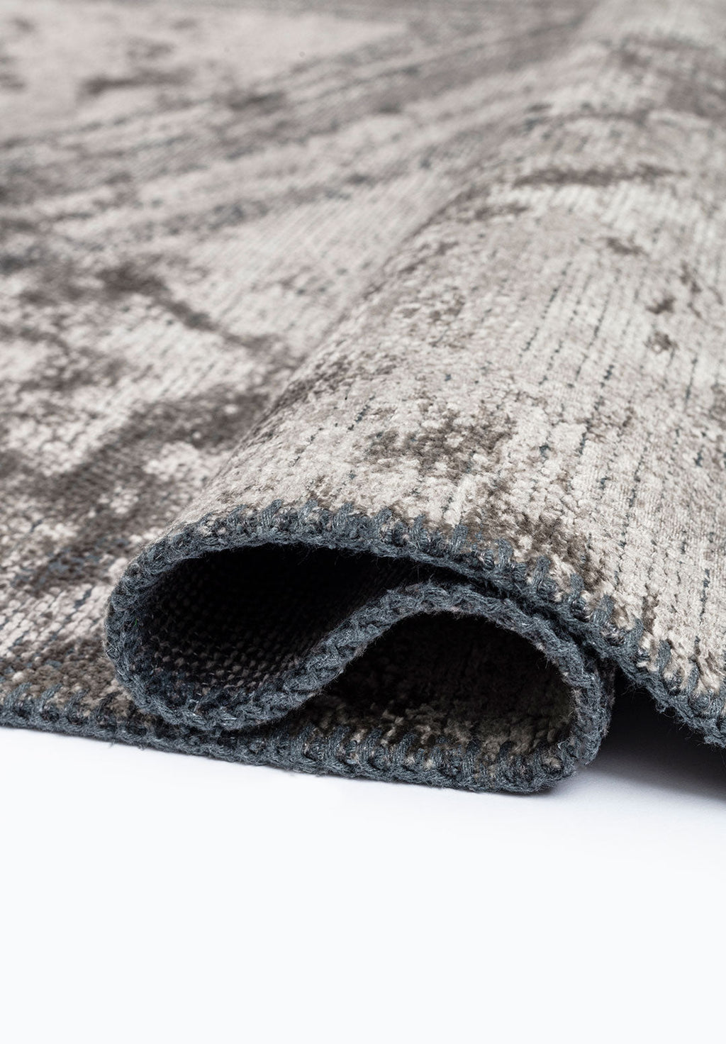 Smoke Dark Grey - Cream Rug