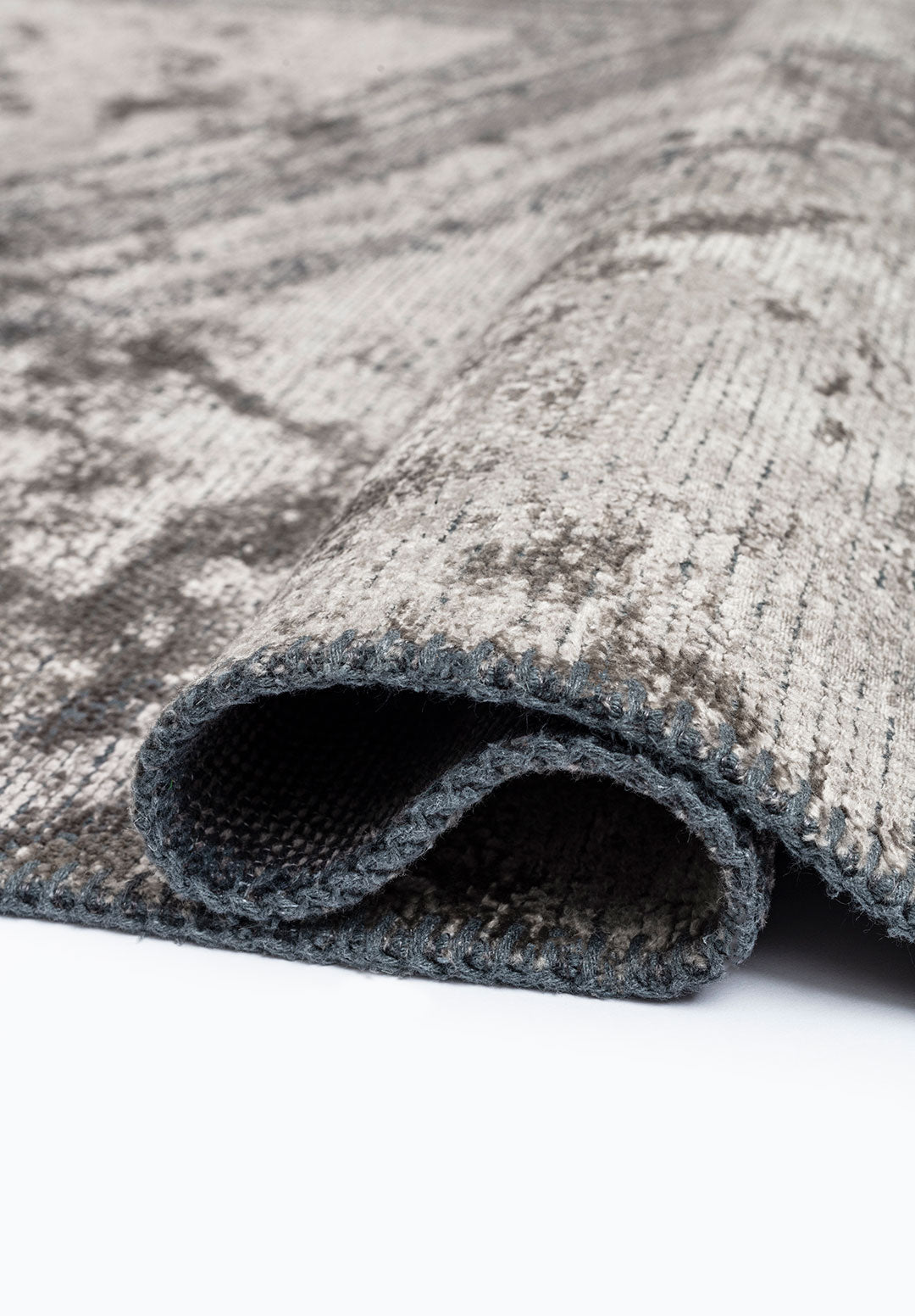 Smoke Dark Grey - Cream Rug