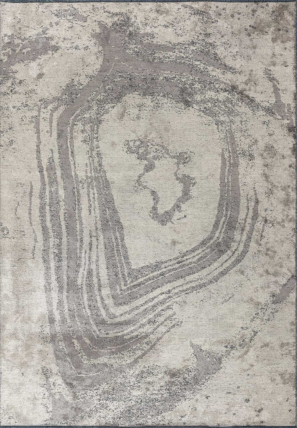 Smoke Dark Grey - Cream Rug