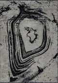 Smoke Black - Cream Rug