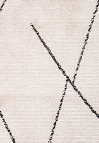 Tribal Black - White Rug