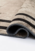 Twist Nougat - Black Rug