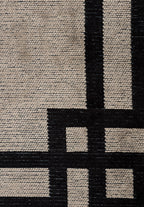 Twist Nougat - Black Rug