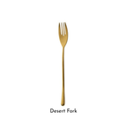 Retro Matte Gold Cutlery