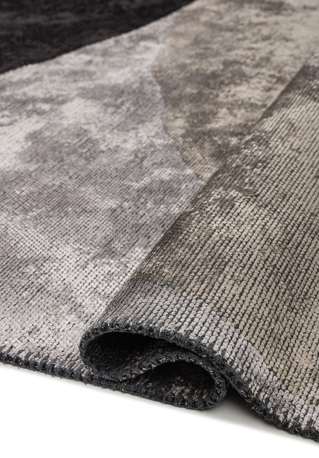 Meteor Black - Light Grey Rug