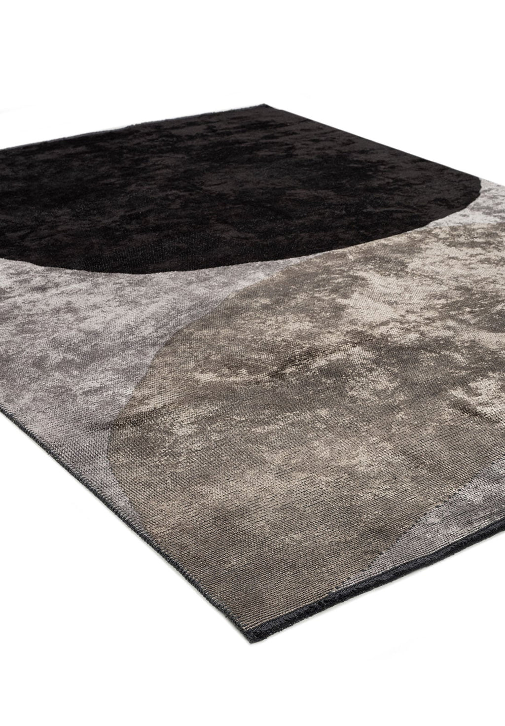 Meteor Black - Light Grey Rug