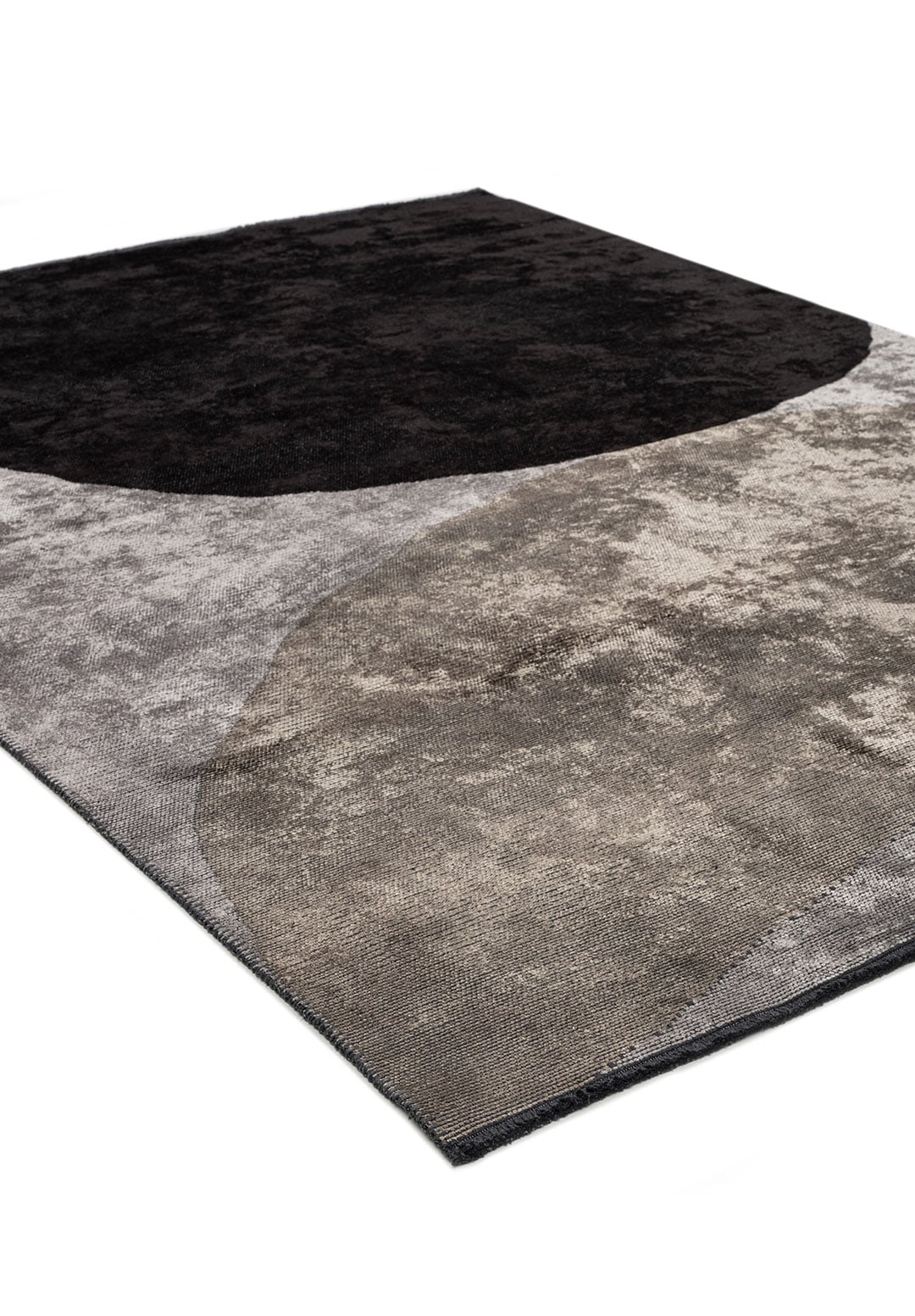 Meteor Black - Light Grey Rug