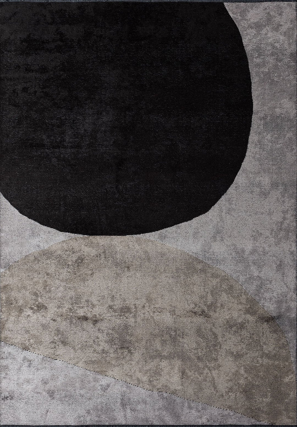 Meteor Black - Light Grey Rug