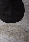 Meteor Black - Light Grey Rug