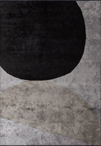 Meteor Black - Light Grey Rug