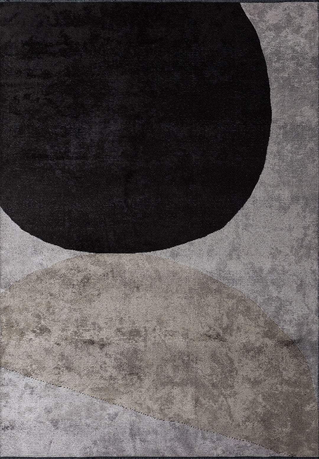 Meteor Black - Light Grey Rug