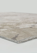 Wave Light Grey - White Rug