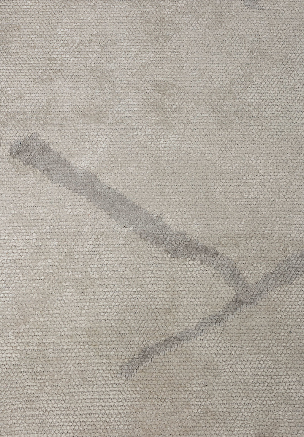 Wave Light Grey - White Rug