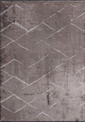 Wave Light Grey - Dark Grey Rug