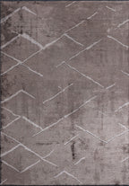 Wave Light Grey - Dark Grey Rug