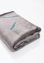 Wave Dark Green - Light Grey Rug