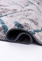 Wave Petrol - Light Grey Rug