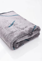 Wave Petrol - Light Grey Rug
