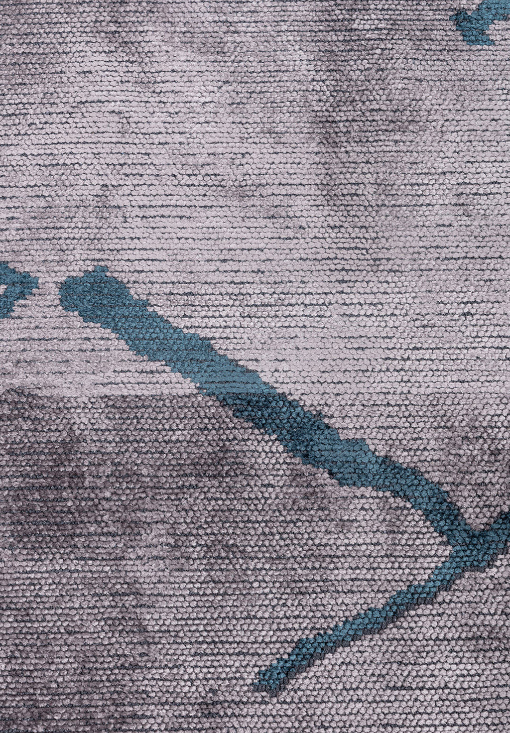 Wave Petrol - Light Grey Rug