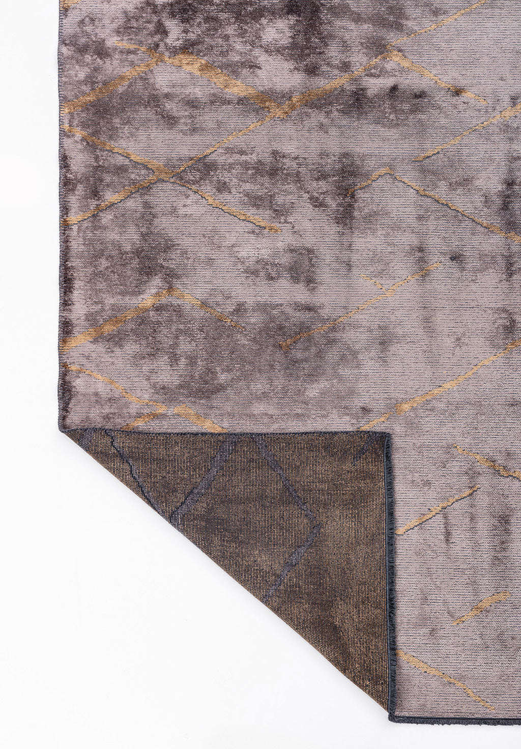 Wave Light Brown - Dark Grey Rug