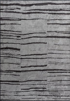 Flow Charcoal - Light Grey Rug
