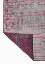 Flow Pink - Grey Rug