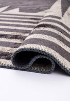 Cubic Charcoal - Beige Rug