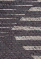 Lines Charcoal - Beige Rug
