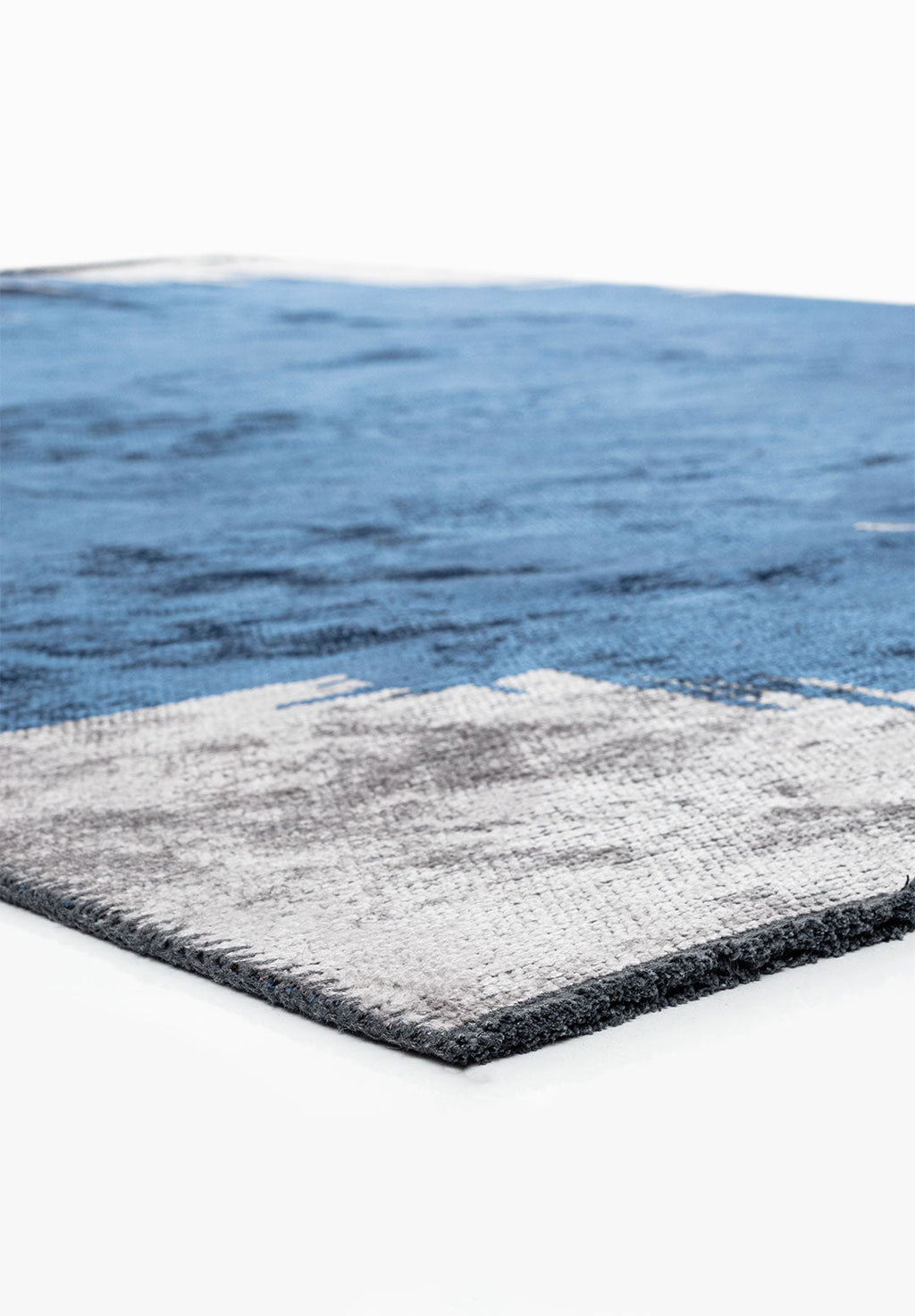 Cage Navy Blue - Light Grey Rug