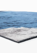 Cage Navy Blue - Light Grey Rug