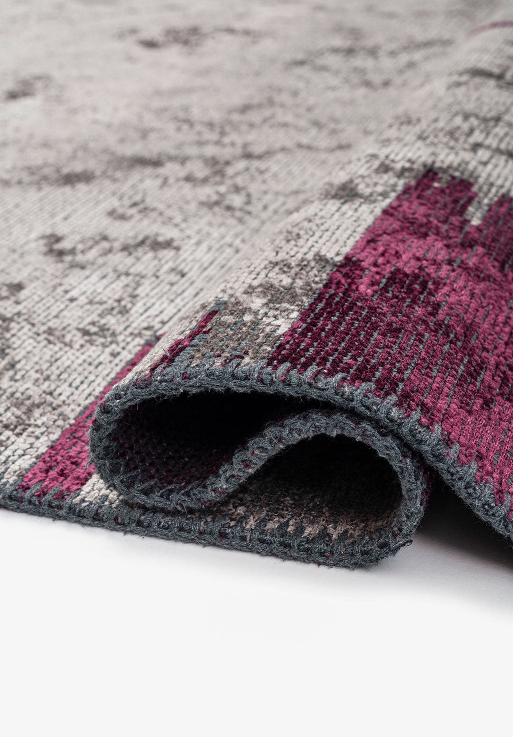 Cage Dark Grey - Dark Damson Rug
