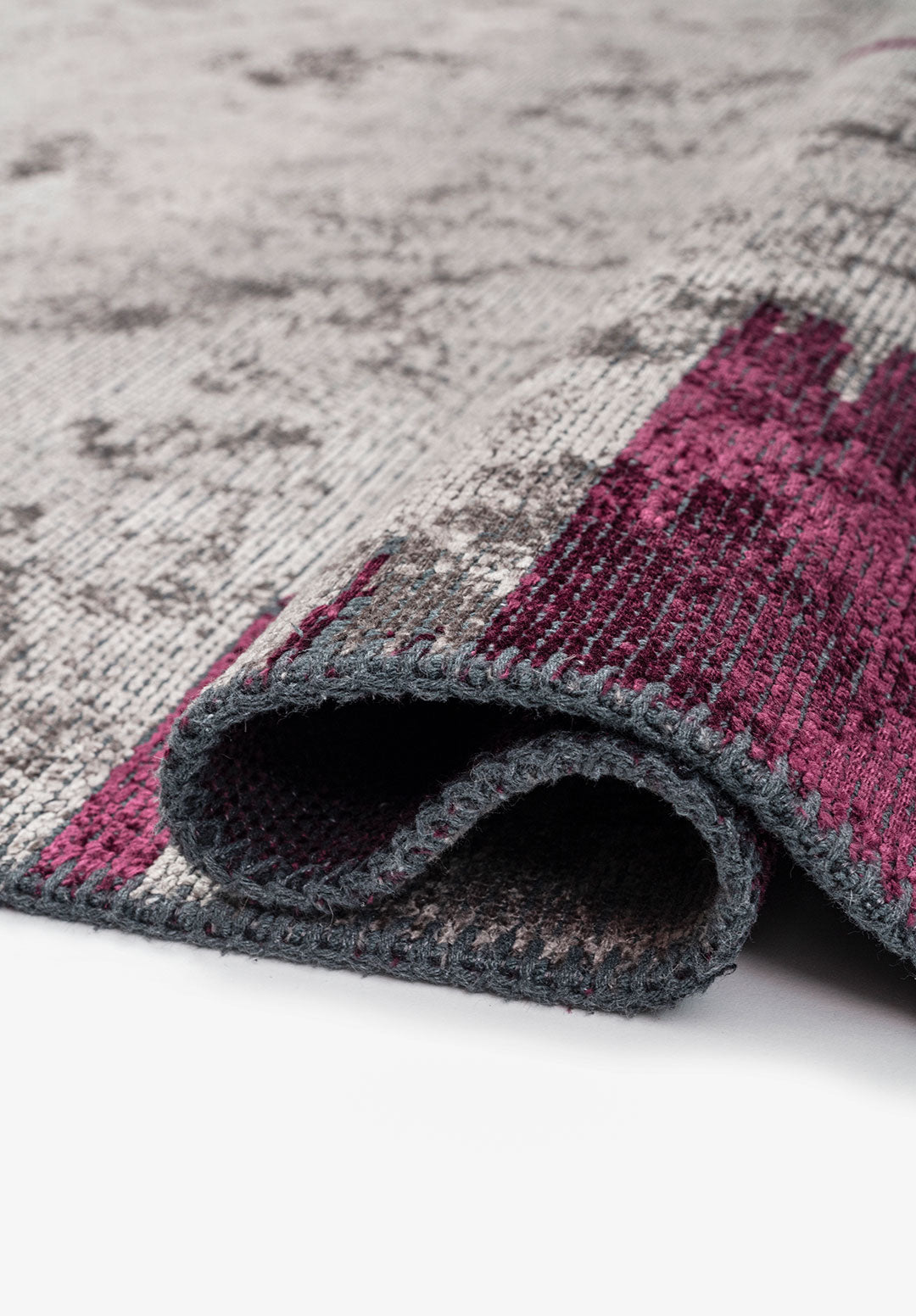 Cage Dark Grey - Dark Damson Rug