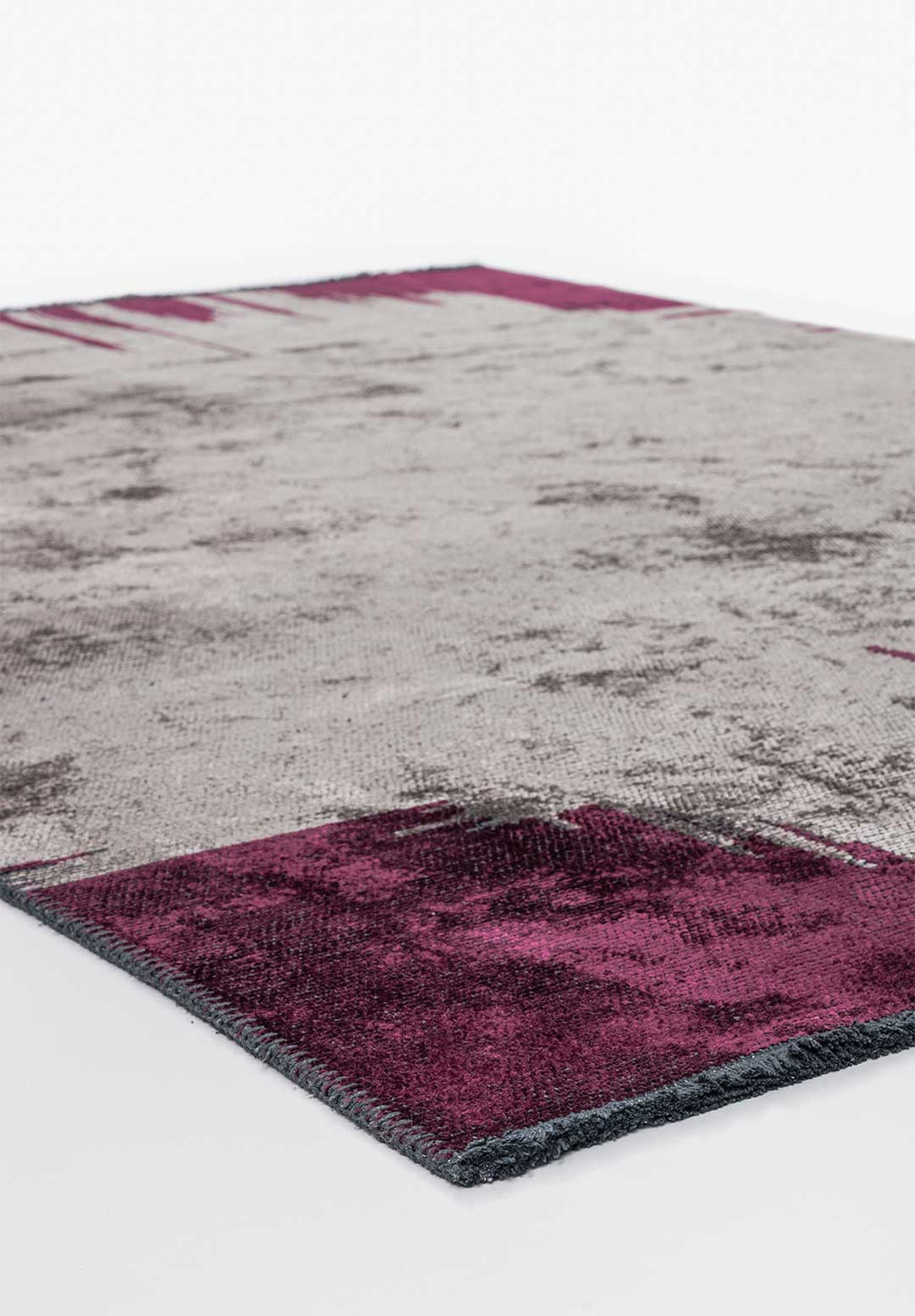 Cage Dark Grey - Dark Damson Rug
