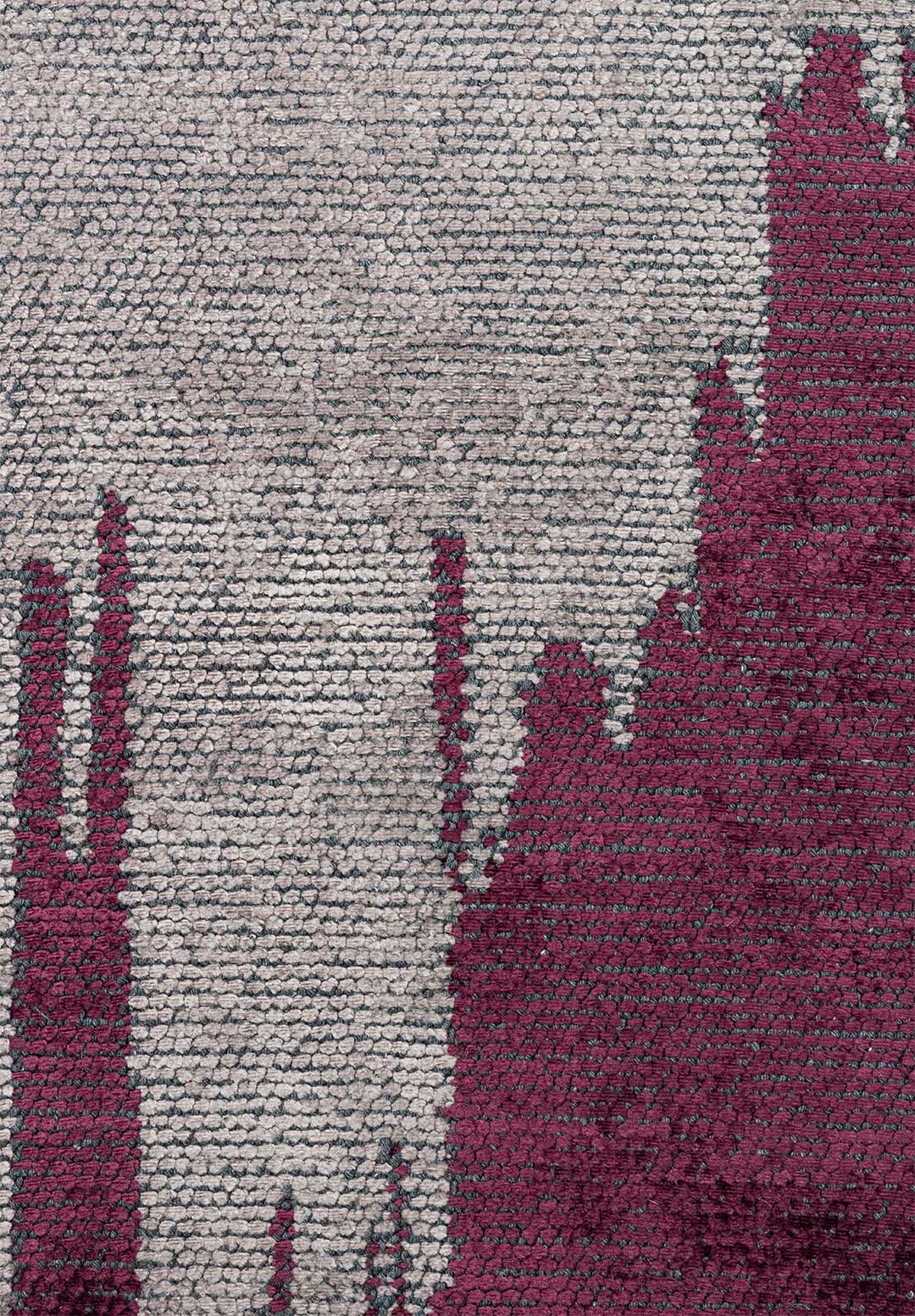 Cage Dark Grey - Dark Damson Rug