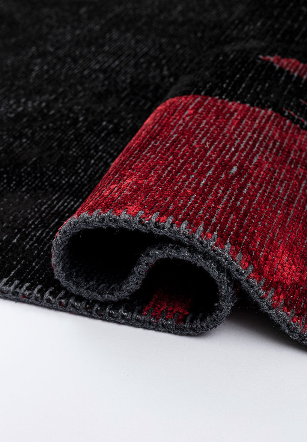 Cage Black - Red Rug