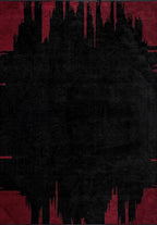 Cage Black - Red Rug