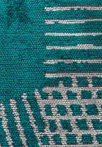 Matrix Dark Turquoise - Light Grey Rug