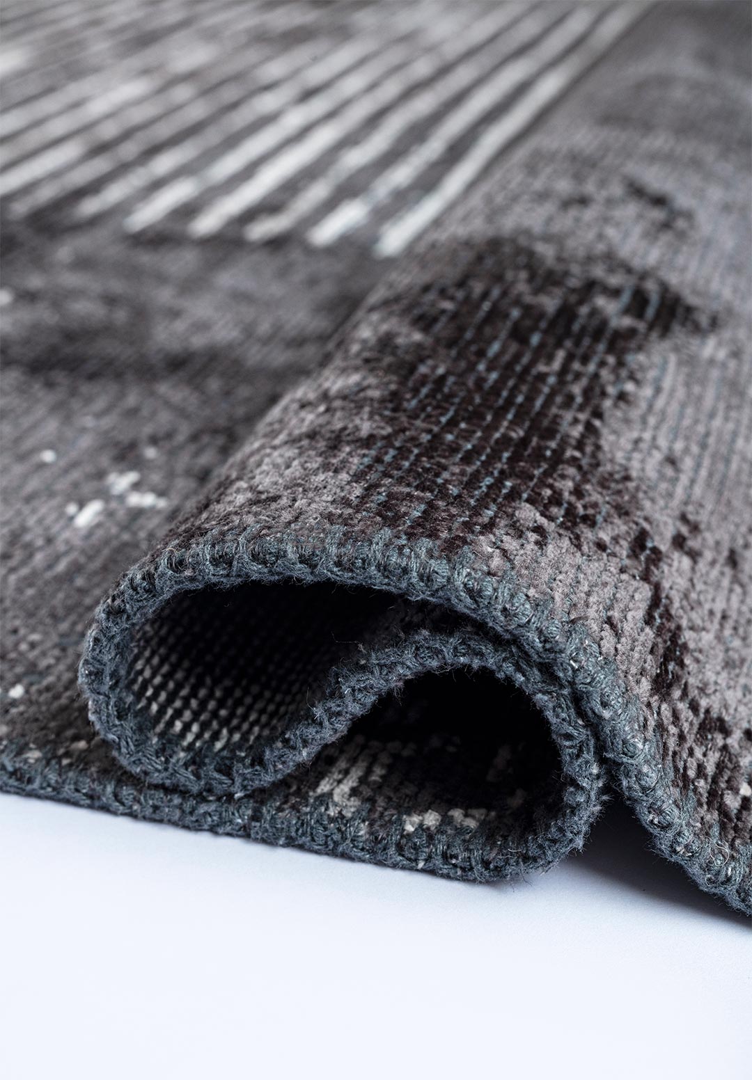 Matrix Charcoal - Light Grey Rug