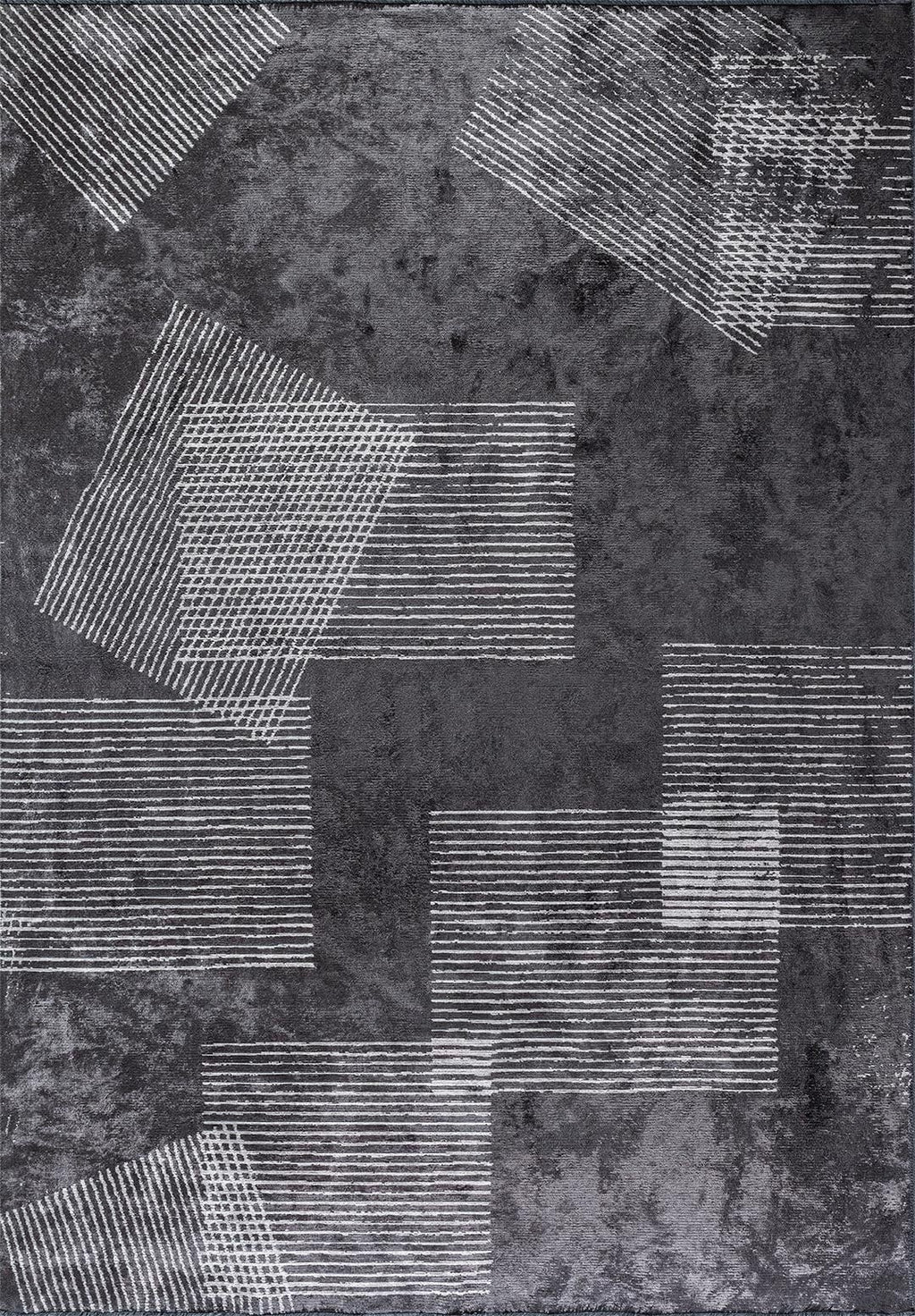 Matrix Charcoal - Light Grey Rug