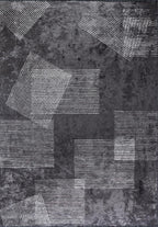 Matrix Charcoal - Light Grey Rug