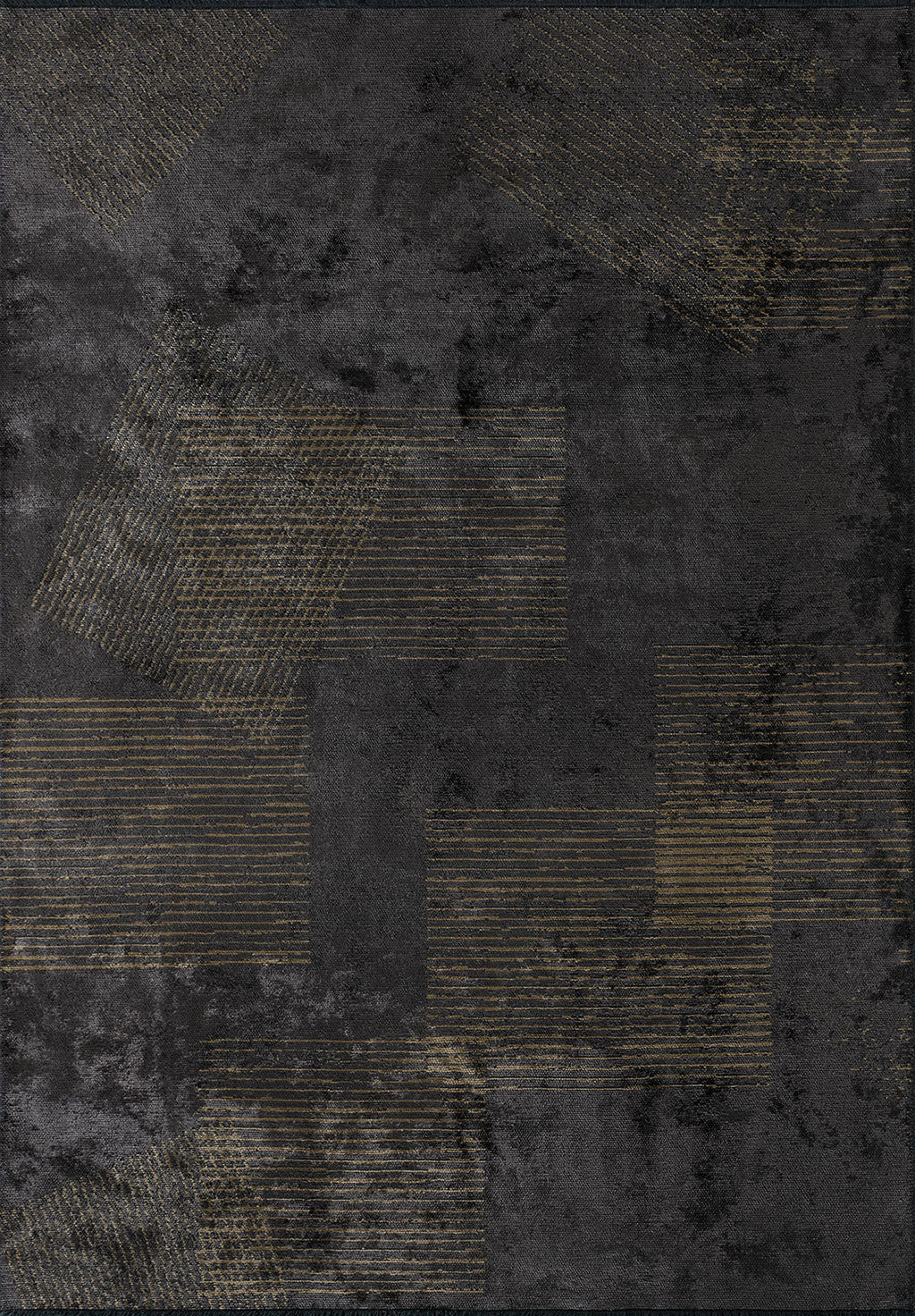 Matrix Charcoal - Light Brown Rug