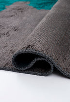 Coast Dark Turquoise - Charcoal Rug