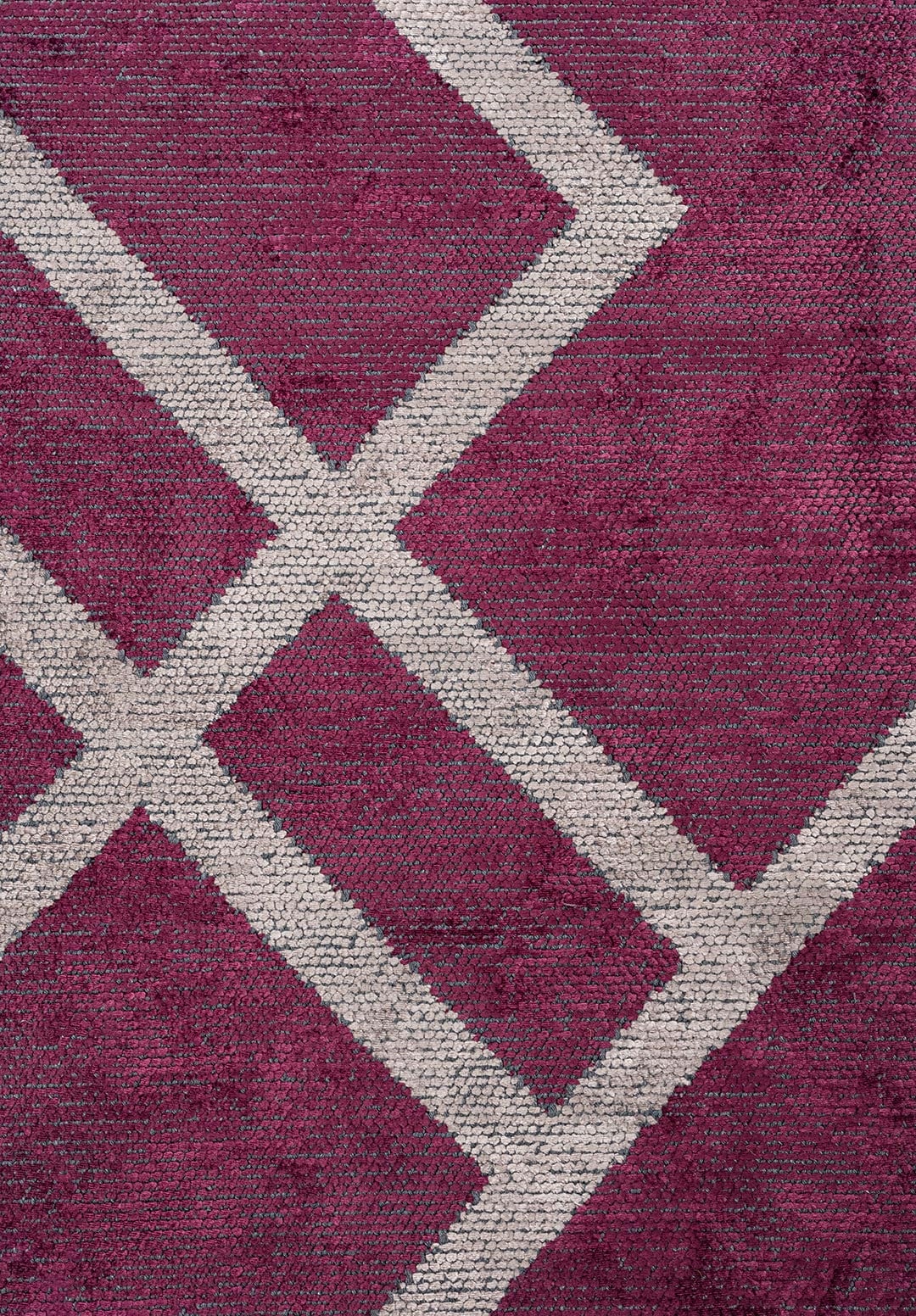 Channel Dark Damson - Dark Grey Rug