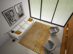 Plaid Mustard - Light Cream Rug