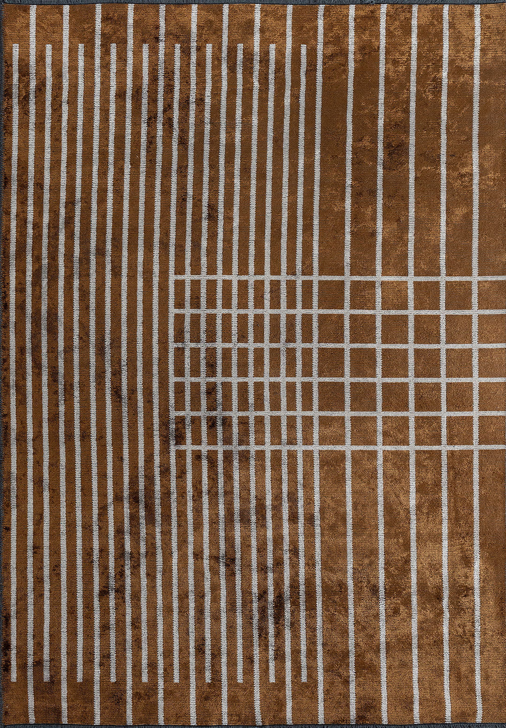 Plaid Cacao - Light Cream Rug