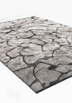 Fissura Charcoal - Grey Rug