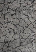 Fissura Charcoal - Grey Rug